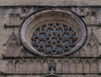 La rosace de la façade occidentale