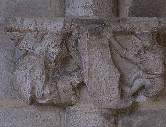 Sculpture dispute de pélerins