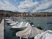 Vue de la ville depuis le port