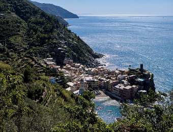 Vue d'ensemble depuis le chemin d'accès à Monterosso