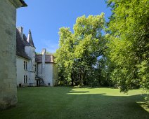 La façade arrière et le parc