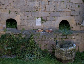 La cour basse, le four à pain