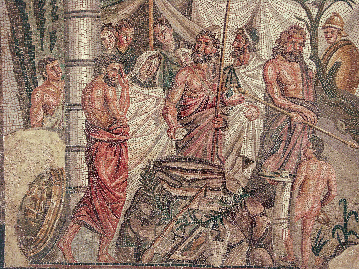Mosaïque du sacrifice d'Iphigénie