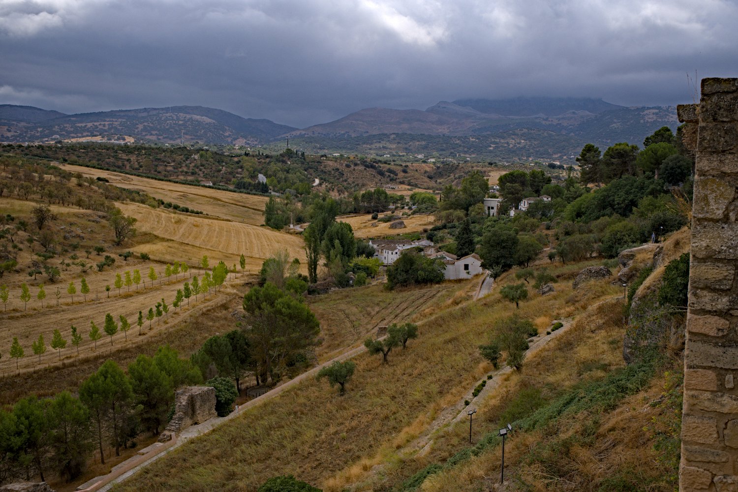 Vue sur la campagne environnante