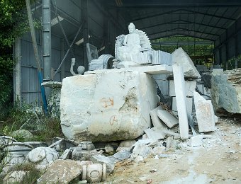 Atelier de travail du marbre