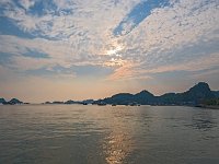 Coucher de soleil sur la baie