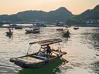 Coucher de soleil sur le port